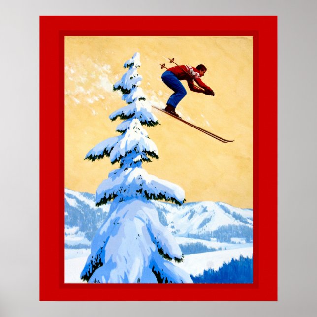 Vintage winter sports poster (Front)