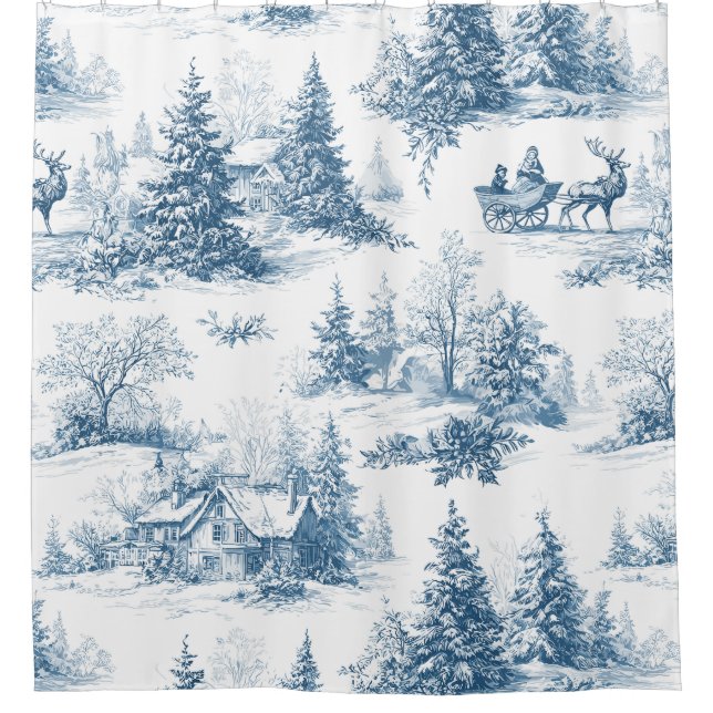 Vintage Winter Toile de Jouy - Classic Christmas (Front)