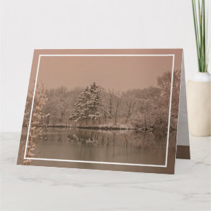 Vintage Winter Wonderland Personalized Holiday Card