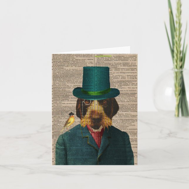 Vintage Wirehaired Pointing Griffon Notecard (Front)
