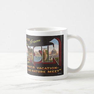 Vintage Wisconsin Coffee Mug