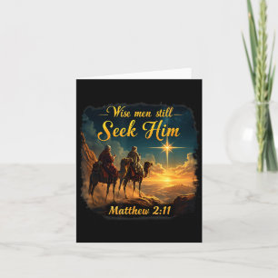Vintage Wise Men Still Seek Him Jesus 3 Kings Chri Card