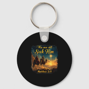 Vintage Wise Men Still Seek Him Jesus 3 Kings Chri Keychain