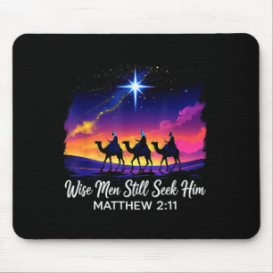 Vintage Wise Men Still Seek Him Jesus Faith 3 King Mouse Pad