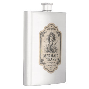 Vintage Witch Apothecary Potion Hip Flask
