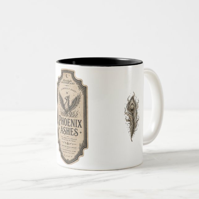 Vintage Witch Apothecary Potion Label Coffee Mug (Front Right)