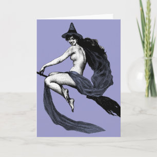 Vintage Witch Card