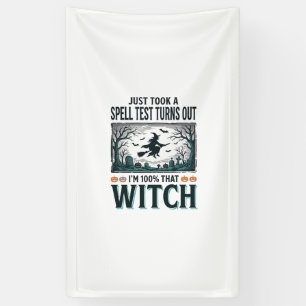 Vintage Witch DNA Humour Halloween Vector Design_1 Banner