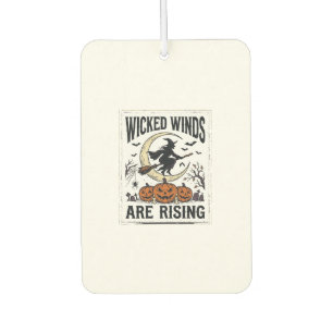 Vintage Witch Halloween Broomstick Pumpkin Moon Ar Air Freshener