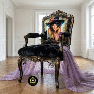 Vintage Witch Halloween Decoupage  Tissue Paper