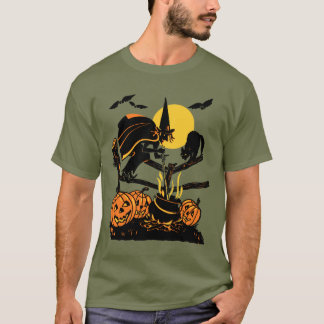 Vintage Witch Halloween T-Shirt