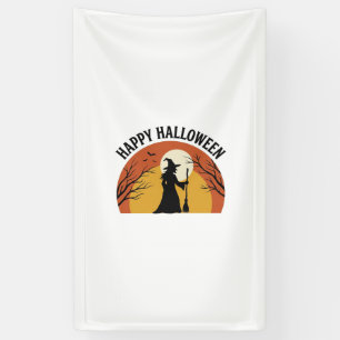 Vintage Witch Happy Halloween Shirt Design_1 Banner