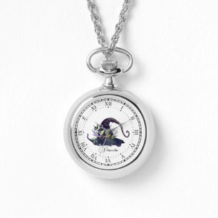 Vintage Witch Hat White Witchcraft Necklace Ewatch