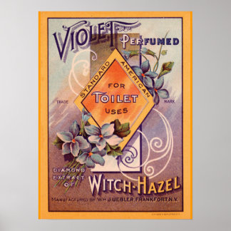 Vintage Witch -Hazel Advertisement Poster