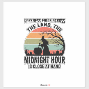Vintage Witch Midnight Hour Halloween Design_1