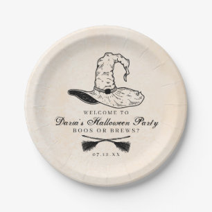 Vintage Witch Paper Plate
