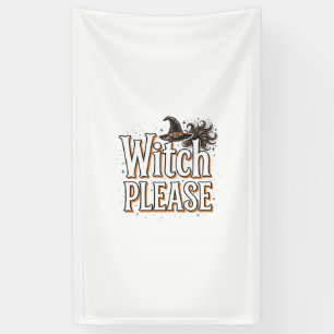 Vintage Witch Please Halloween Vector Design_1 Banner