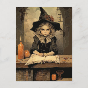 Vintage Witch Postcard