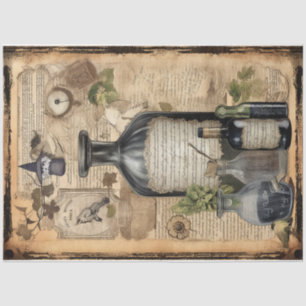 Vintage Witch Potion Design Series 14 Tissue Paper
