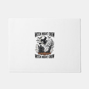 Vintage Witch Shirt Halloween Coven Night Graphic_ Doormat