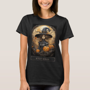 Vintage Witchcraft Wiccan Gothic Witchy Halloween  T-Shirt