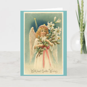 Vintage - With Best Easter Wishes Holiday Card
