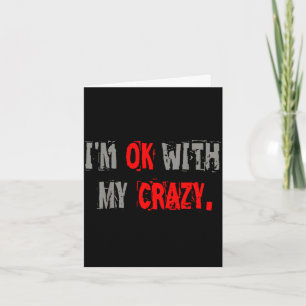 Vintage with crazy sarcastic meme men women card