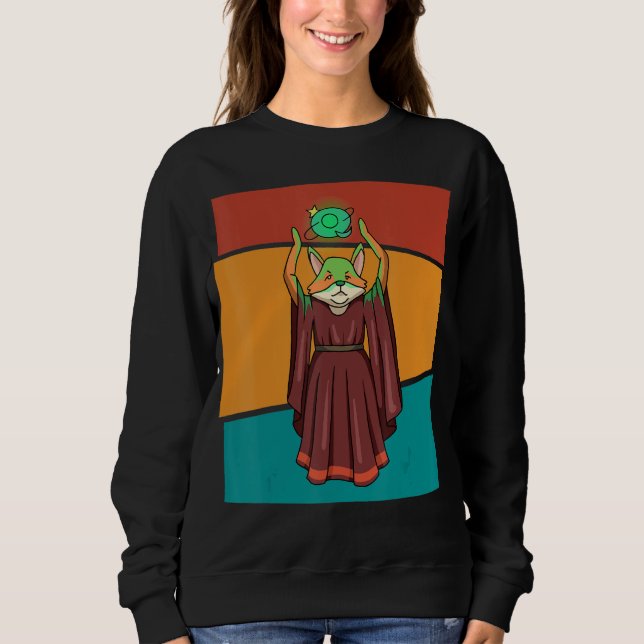 Vintage Wizard Fox Sweatshirt (Front)
