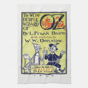 Vintage Wizard of Oz Book Cover Kitchen Towel