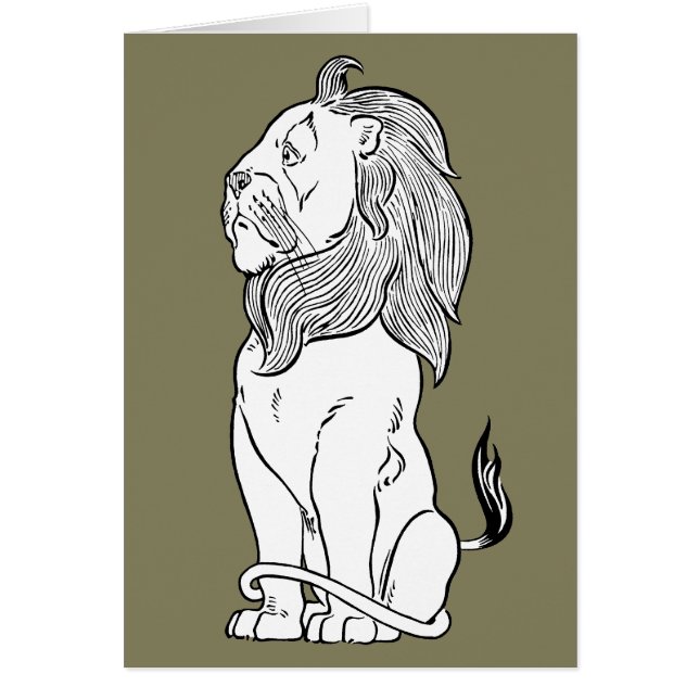 Vintage Wizard of Oz, Brave Cowardly Lion (Front)