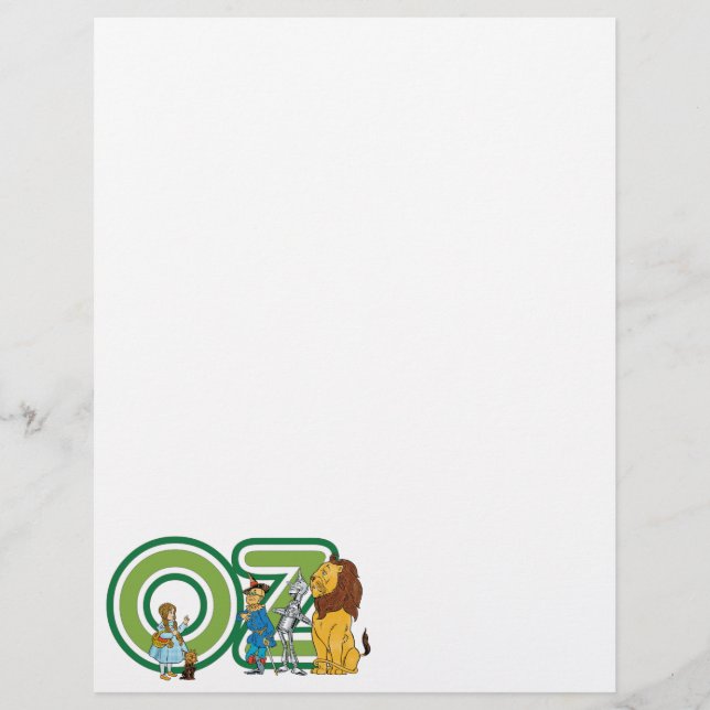Vintage Wizard of Oz Characters and Text Letters (Front)