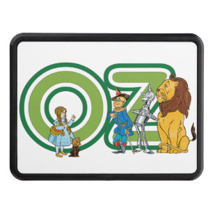 Vintage Wizard of Oz Characters and Text Letters Trailer Hitch Cover