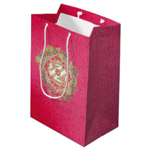 Vintage Wizard of Oz Christmas Gift Bag-RED Medium Gift Bag
