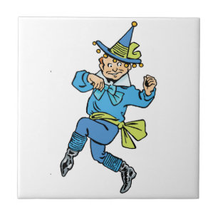 Vintage Wizard of Oz, Cute Dancing Boy Munchkin! Tile