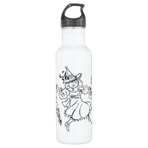 Vintage Wizard of Oz, Cute Dancing Munchkins! 710 Ml Water Bottle