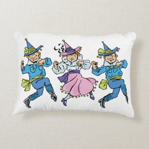Vintage Wizard of Oz, Cute Dancing Munchkins! Accent Pillow