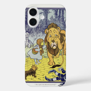 Vintage Wizard of Oz Dorothy and Cowardly Lion iPhone 16 Case