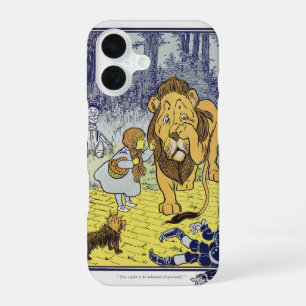 Vintage Wizard of Oz Dorothy and Cowardly Lion iPhone 16 Case