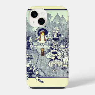 Vintage Wizard of Oz, Dorothy Meets the Munchkins iPhone 14 Case