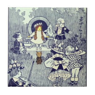 Vintage Wizard of Oz, Dorothy Meets the Munchkins Tile