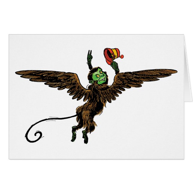 Vintage Wizard of Oz, Evil Flying Monkey (Front Horizontal)