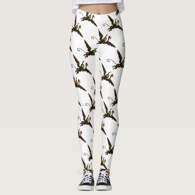 Vintage Wizard of Oz, Evil Flying Monkey Leggings (Front)