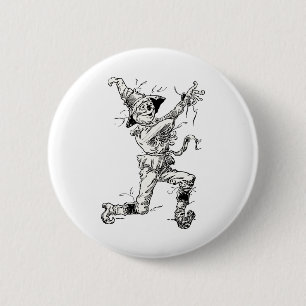 Vintage Wizard of Oz Fairy Tales, the Scarecrow 2 Inch Round Button
