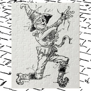 Vintage Wizard of Oz Fairy Tales, the Scarecrow Jigsaw Puzzle