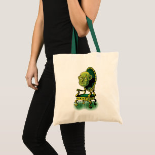 Vintage Wizard of Oz, Grumpy Wizard Emerald Throne Tote Bag