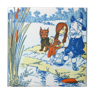 Vintage Wizard of Oz Illustration - Pond Tile