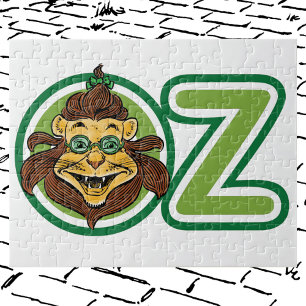 Vintage Wizard of Oz, Lion in the Letter O Jigsaw Puzzle