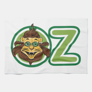 Vintage Wizard of Oz, Lion in the Letter O Kitchen Towel