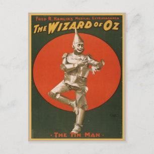 Vintage Wizard Of Oz Poster Postcard