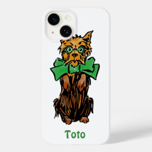 Vintage Wizard of Oz Toto Dog with Green Bow Case-Mate iPhone 14 Case